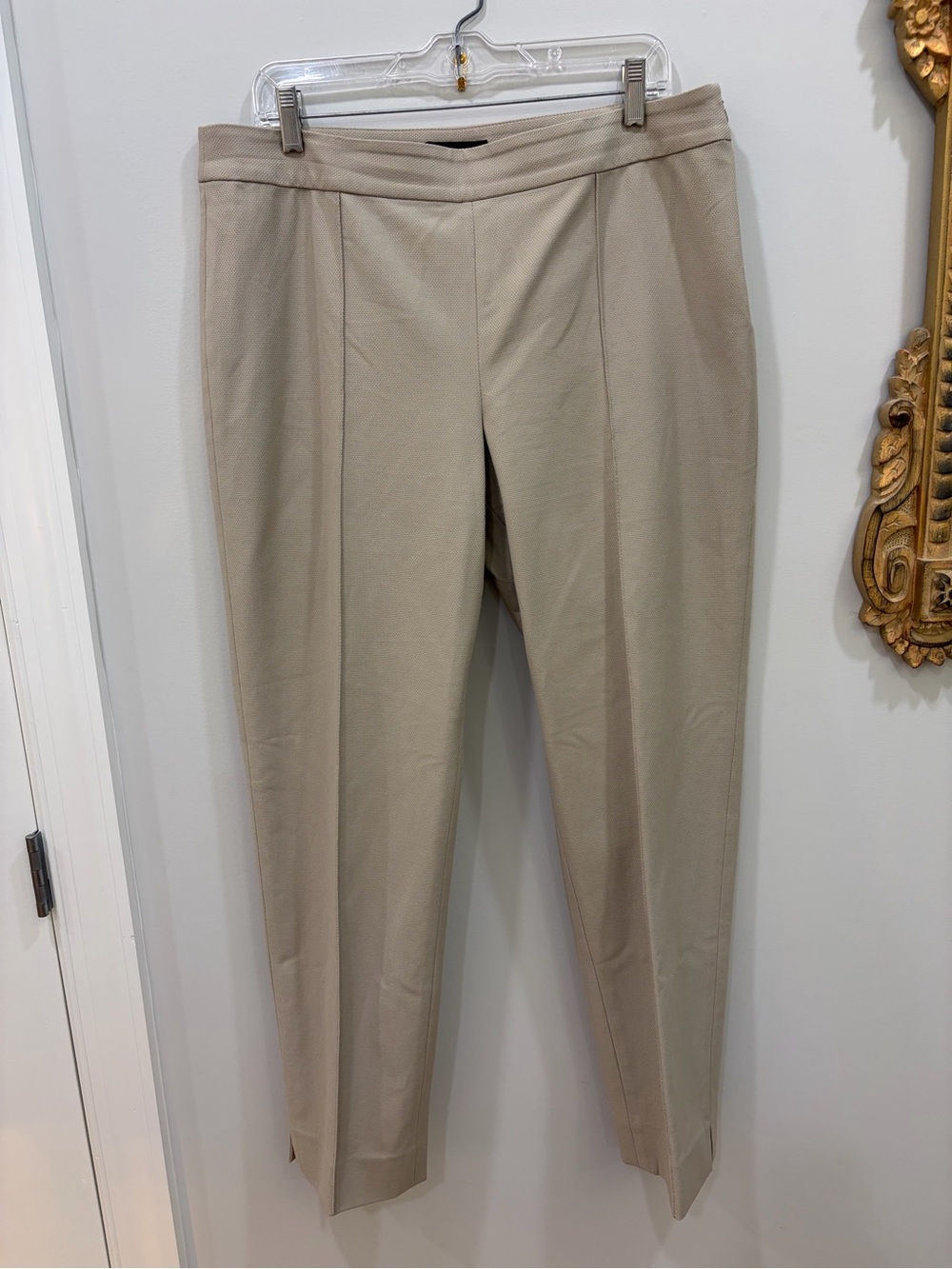 St. John Emma Tailored Beige Trousers size 14